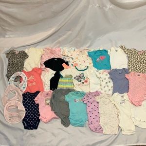 Baby girl onesie bundle